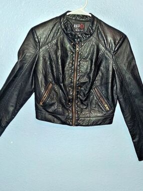 Red by Marc Ecko Women'Small Black Moto Jacket Size Small